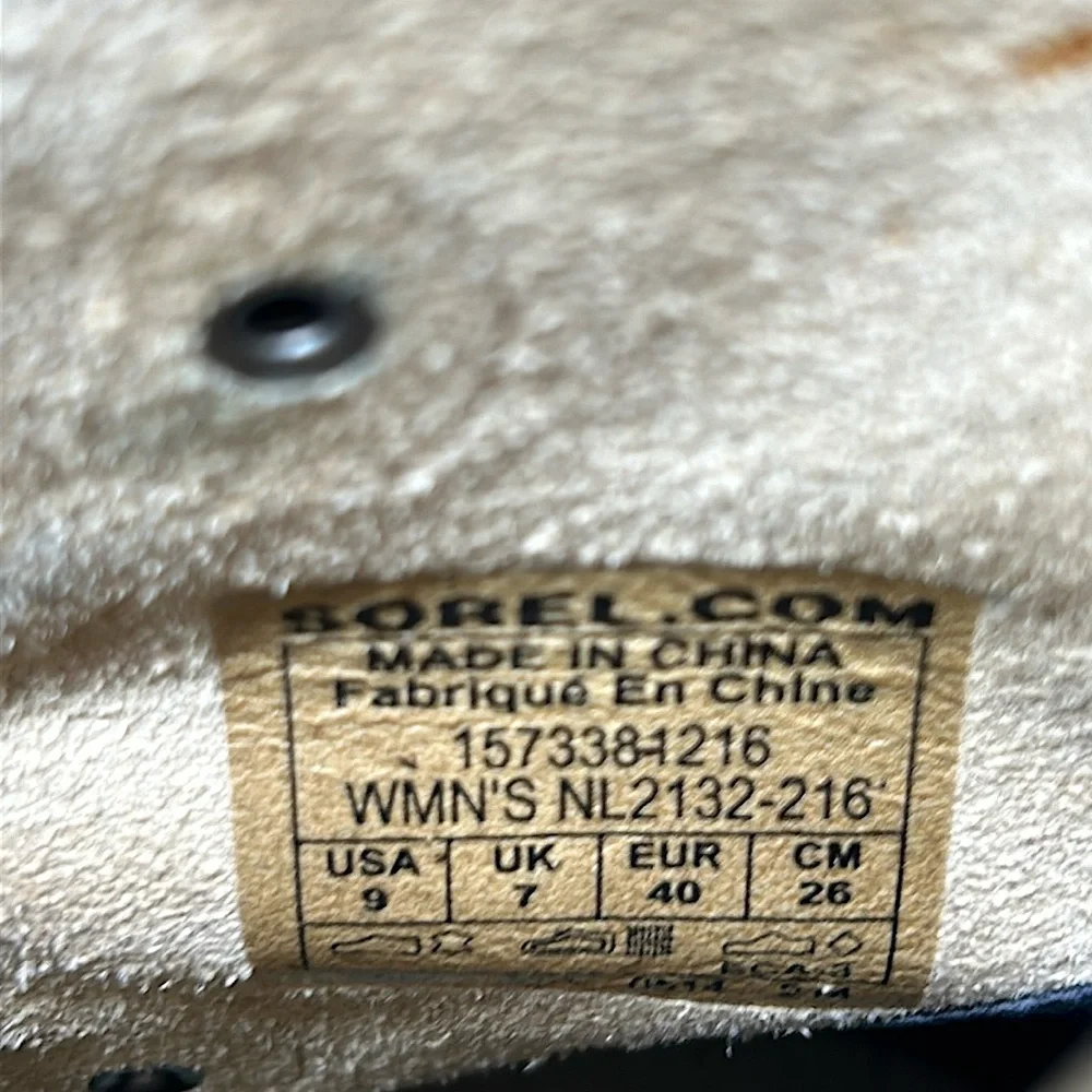 Sorel Joan of Arctic Alpine Ash Lace Up Wedge Boots Shoes **Size 9**🌸🌸 - Picture 7 of 8